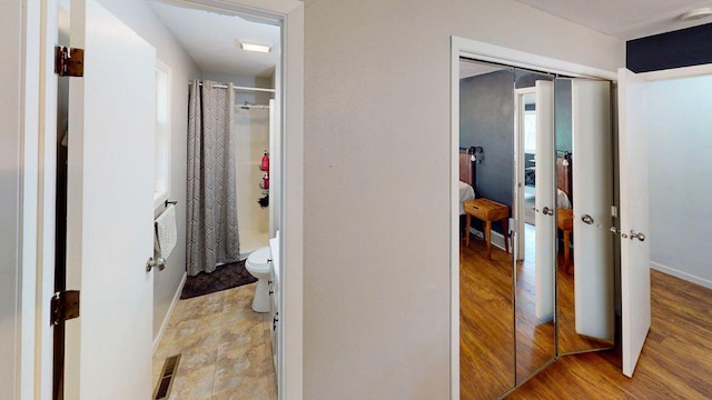 1715 Gateway Dr, Albert Lea, MN 56007 - corridor with light wood-style flooring and baseboards