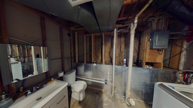 1715 Gateway Dr, Albert Lea, MN 56007 - unfinished basement featuring electric panel