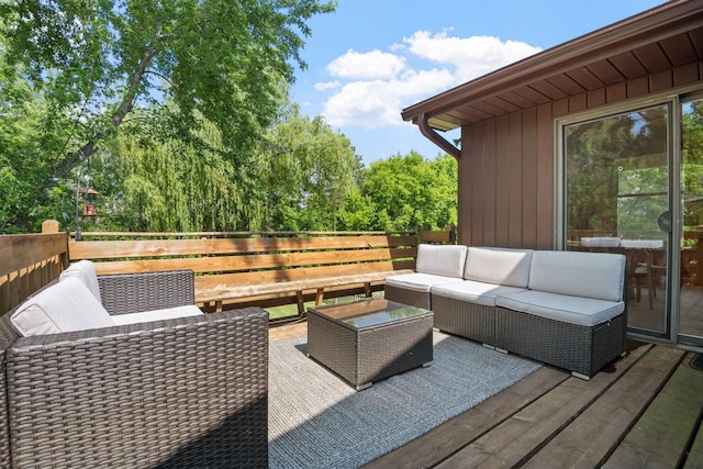 9645 Garrison Way, Eden Prairie, MN 55347 - deck with an outdoor living space