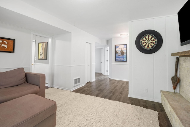 9645 Garrison Way, Eden Prairie, MN 55347 - living room featuring dark wood-style flooring
