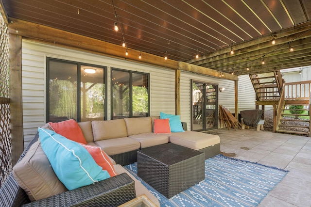 9645 Garrison Way, Eden Prairie, MN 55347 - view of patio with an outdoor hangout area