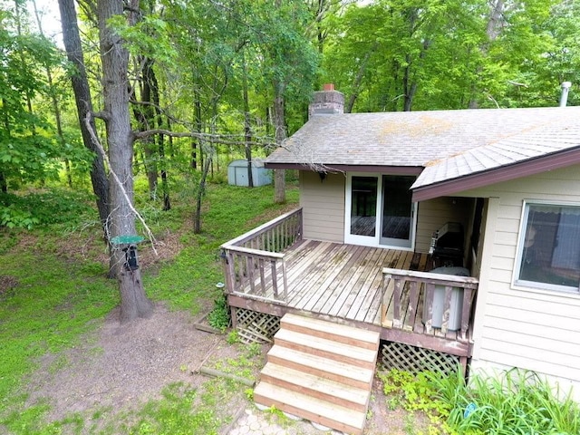 7780 Fawn Lake Dr NE, Stacy, MN 55079 - view of wooden terrace