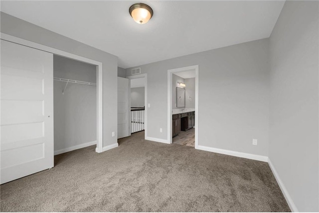 6919 156th St, Savage, MN 55378 - unfurnished bedroom featuring carpet floors, a closet, and ensuite bathroom