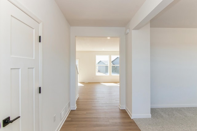 914 Milborne Ln NW, Rochester, MN 55901 - hallway featuring baseboards and wood finished floors