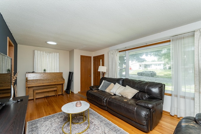 2208 17th Ave NW, Rochester, MN 55901 - living area with wood finished floors and a textured ceiling