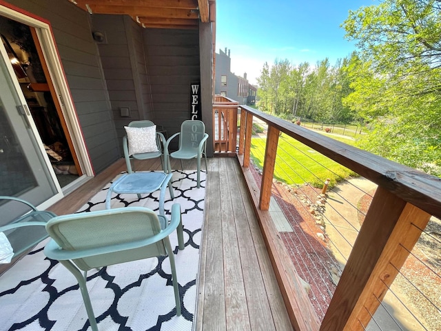128 Bridge Run Ln Unit B, Lutsen Twp, MN 55612 - view of balcony