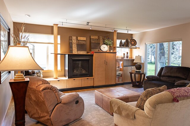 1120 Southridge Rd, New Ulm, MN 56073 - living area featuring a fireplace