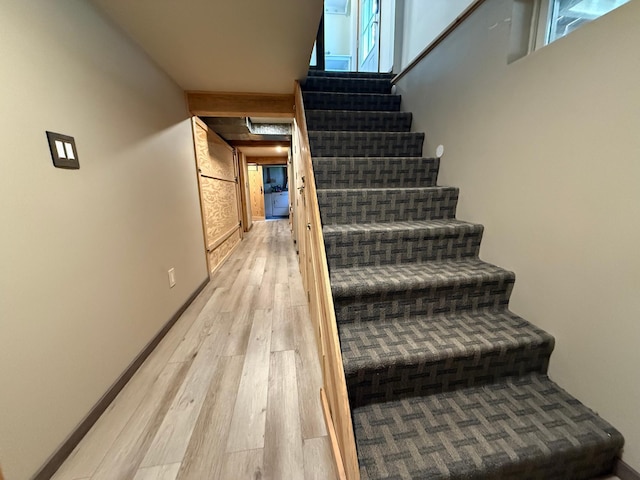 11966 Lindquist Rd, Hibbing, MN 55746 - stairway with wood finished floors
