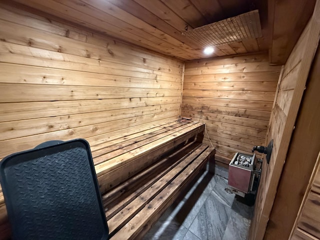 11966 Lindquist Rd, Hibbing, MN 55746 - relaxing sauna featuring wood ceiling and wood walls
