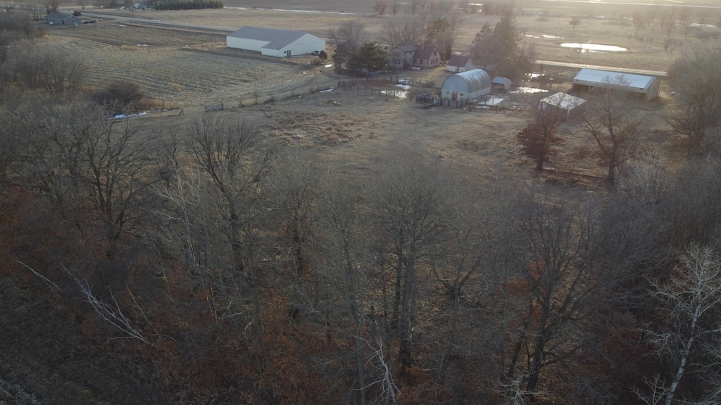 25988 185th Ave, Ripley Twp, MN 56449 - aerial overview of property's location with rural landscape