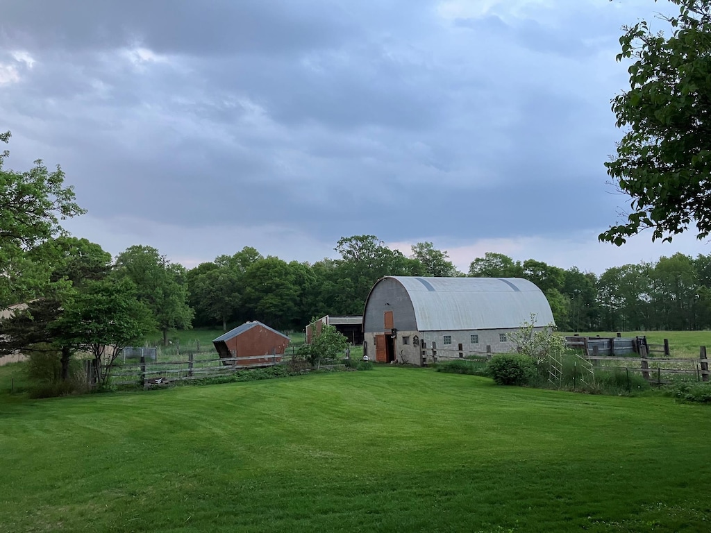 25988 185th Ave, Ripley Twp, MN 56449 - view of yard with a barn and an outdoor structure
