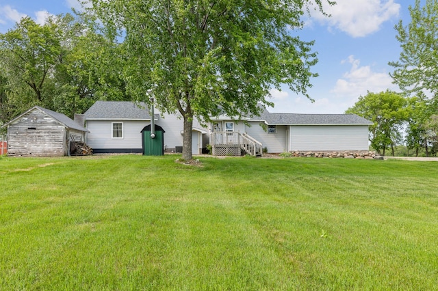 8187 230th St E, Faribault, MN 55021 - back of property with a yard