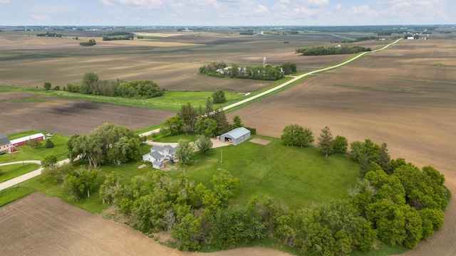 8187 230th St E, Faribault, MN 55021 - aerial overview of property's location with rural landscape and large plots for crops