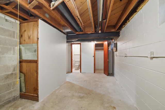 5652 Thomas Ave S, Minneapolis, MN 55410 - unfinished below grade area featuring concrete block wall