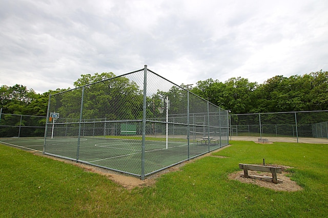 39817 Osage Dr, Browerville, MN 56438 - view of tennis court with community basketball court