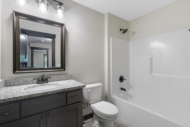 7833 Ava Trl, Inver Grove Heights, MN 55077 - bathroom featuring vanity, toilet, and bathing tub / shower combination