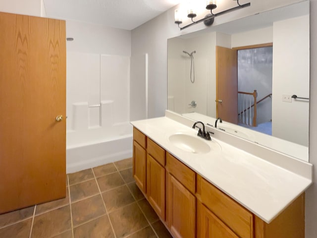 2002 Willow Cir, Centerville, MN 55038 - full bathroom featuring vanity, tub / shower combination, and tile patterned flooring