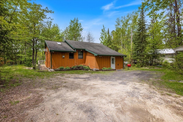 9407 St Odilia Beach Rd, Vermilion Lake Twp, MN 55790 - view of property exterior with board and batten siding