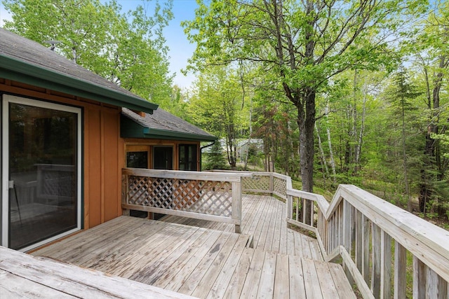 9407 St Odilia Beach Rd, Vermilion Lake Twp, MN 55790 - view of wooden deck