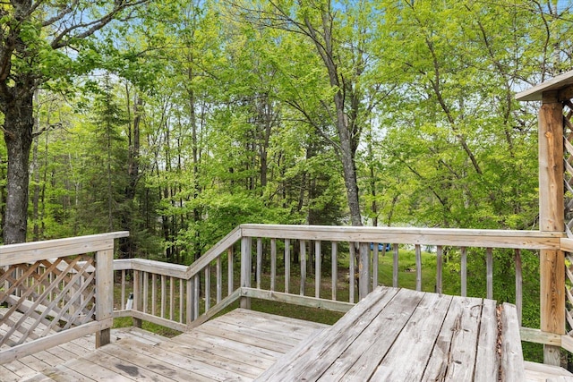 9407 St Odilia Beach Rd, Vermilion Lake Twp, MN 55790 - view of wooden deck