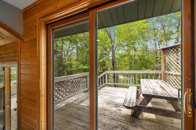 9407 St Odilia Beach Rd, Vermilion Lake Twp, MN 55790 - view of deck