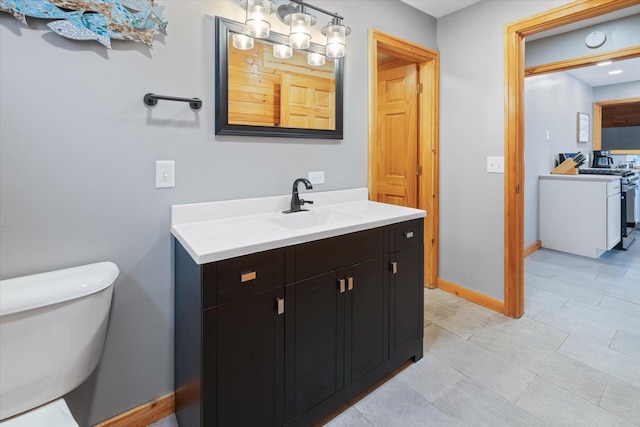 9407 St Odilia Beach Rd, Vermilion Lake Twp, MN 55790 - bathroom featuring toilet and vanity