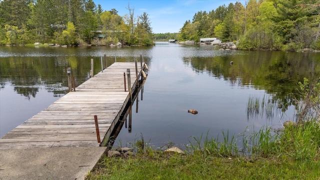 9407 St Odilia Beach Rd, Vermilion Lake Twp, MN 55790 - dock area featuring a water view