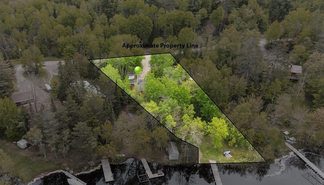 9407 St Odilia Beach Rd, Vermilion Lake Twp, MN 55790 - view of property location featuring property parcel outlined and a large body of water