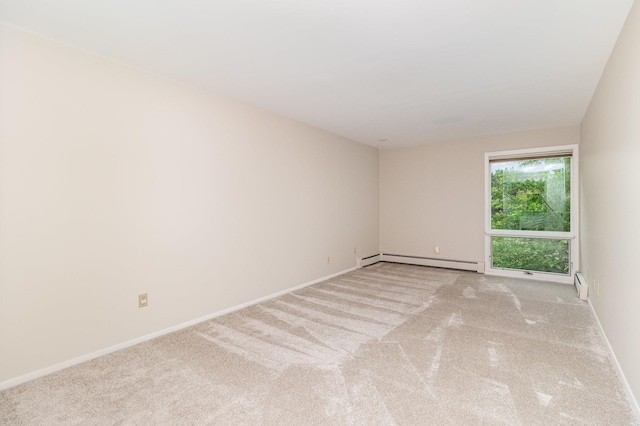 6085 Lincoln Dr Unit 220, Edina, MN 55436 - empty room featuring baseboard heating, carpet flooring, and baseboards
