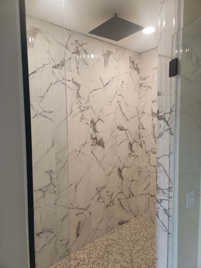 8800 86th Ave N, Greenfield, MN 55373 - bathroom featuring a marble finish shower