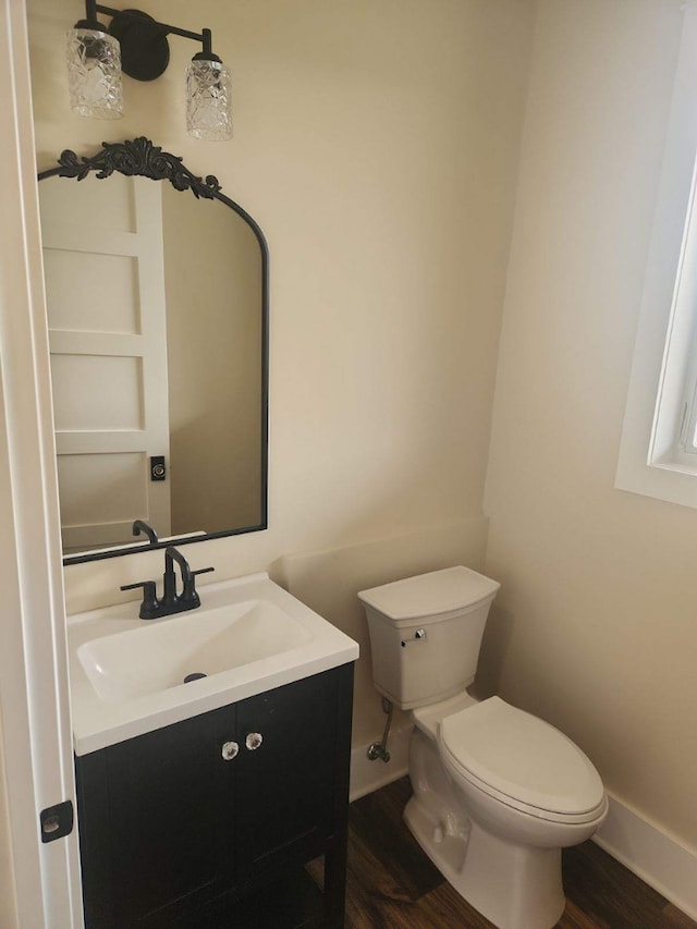 8800 86th Ave N, Greenfield, MN 55373 - half bath with vanity and wood finished floors