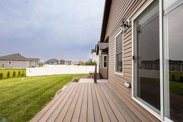 7214 Eagle Pointe Dr S, Fargo, ND 58104 - wooden deck featuring a residential view