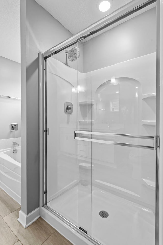 9842 51st St NE, Saint Michael, MN 55376 - full bathroom with a stall shower and a bath