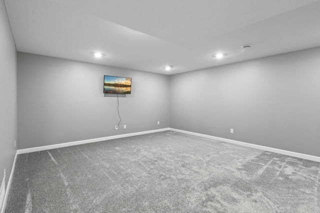 9842 51st St NE, Saint Michael, MN 55376 - carpeted spare room with baseboards and recessed lighting