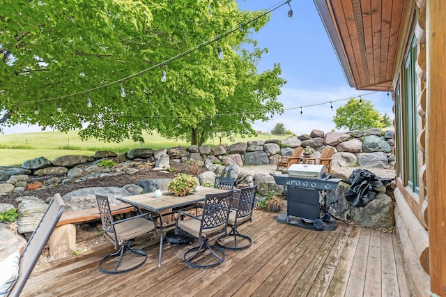 22165 Harlow Ave, Helena Twp, MN 55352 - deck with outdoor dining area and area for grilling