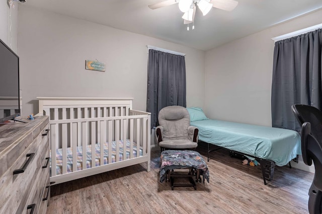 113 7th Ave SE, Elbow Lake, MN 56531 - bedroom featuring wood finished floors and a ceiling fan