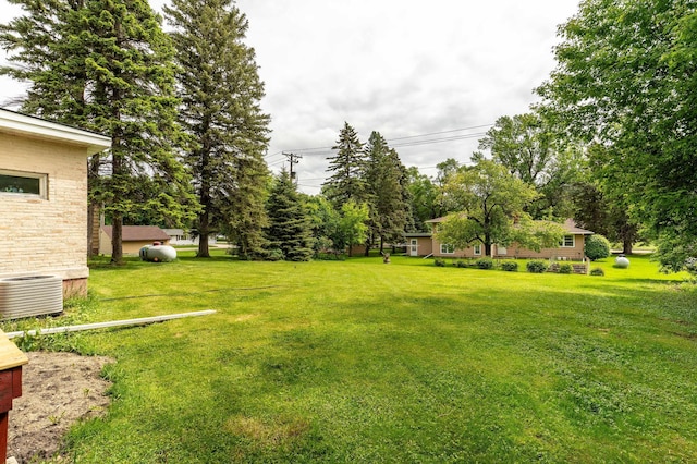 113 7th Ave SE, Elbow Lake, MN 56531 - view of grassy yard with cooling unit