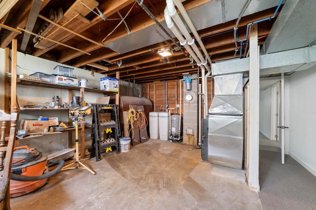 185 Wagon Rd, Esko, MN 55733 - unfinished basement with heating unit