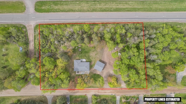 185 Wagon Rd, Esko, MN 55733 - aerial view of property and surrounding area with property boundaries highlighted