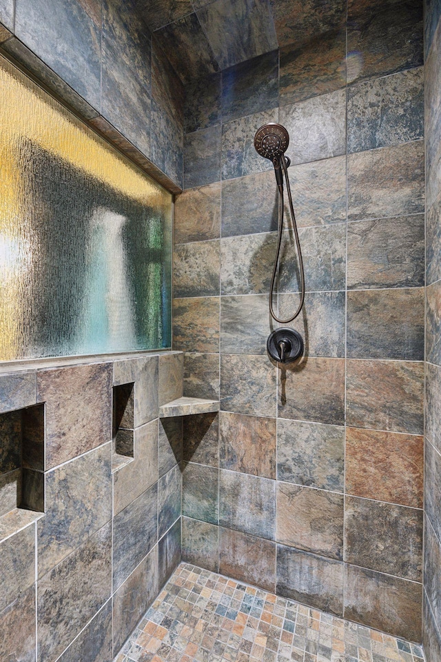 227 Maple Ln, Jordan, MN 55352 - bathroom with a tile shower