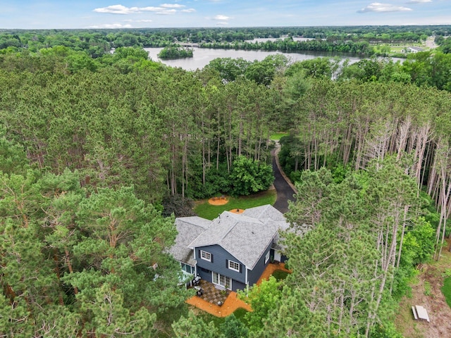 13171 Island View Dr NW, Elk River, MN 55330 - view of subject property with a large body of water and a heavily wooded area