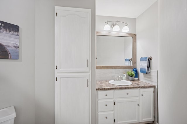 13171 Island View Dr NW, Elk River, MN 55330 - half bathroom with vanity and toilet