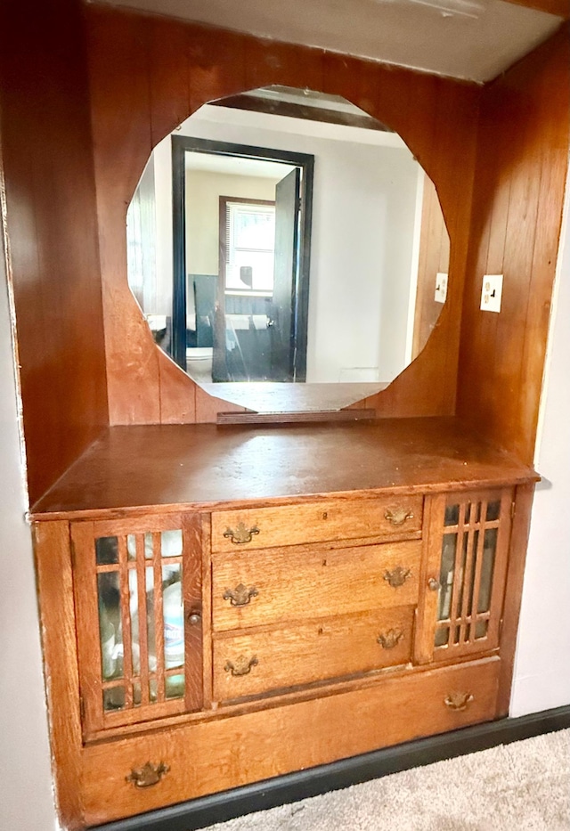 1402 Kirkwood Ave, Albert Lea, MN 56007 - detailed view of arched walkways and wood walls