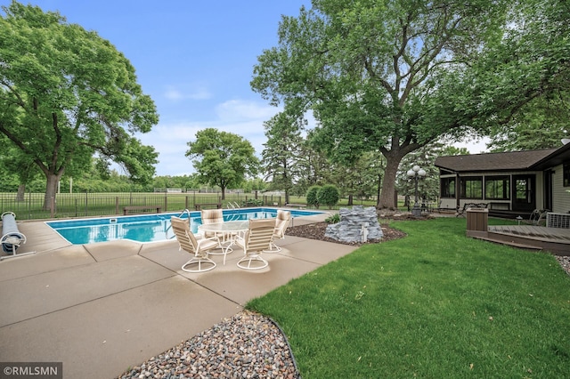 10425 Quaker Ln N, Maple Grove, MN 55369 - view of pool featuring a patio and a deck