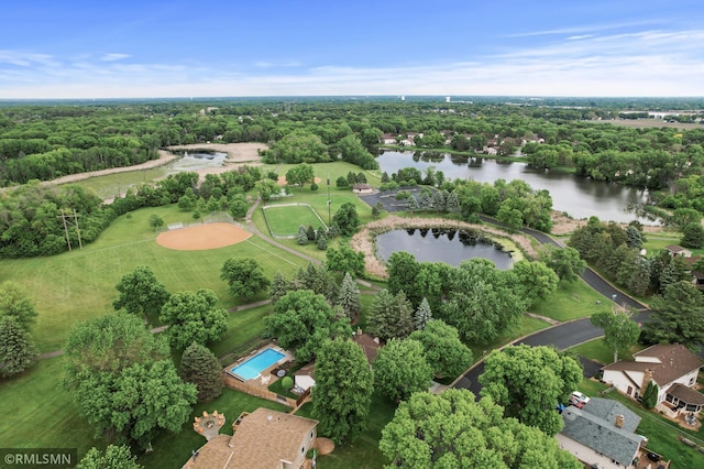 10425 Quaker Ln N, Maple Grove, MN 55369 - aerial overview of property's location with a large body of water