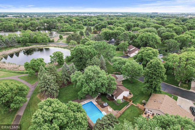 10425 Quaker Ln N, Maple Grove, MN 55369 - drone / aerial view of a nearby body of water and a pool