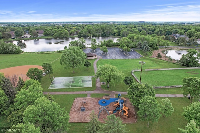 10425 Quaker Ln N, Maple Grove, MN 55369 - drone / aerial view of a nearby body of water and a tree filled landscape