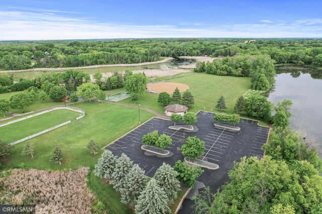 10425 Quaker Ln N, Maple Grove, MN 55369 - aerial view of a large body of water and a heavily wooded area
