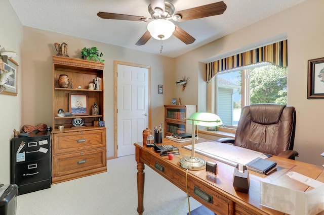 2301 170th Ln NW, Andover, MN 55304 - office featuring light colored carpet and a ceiling fan