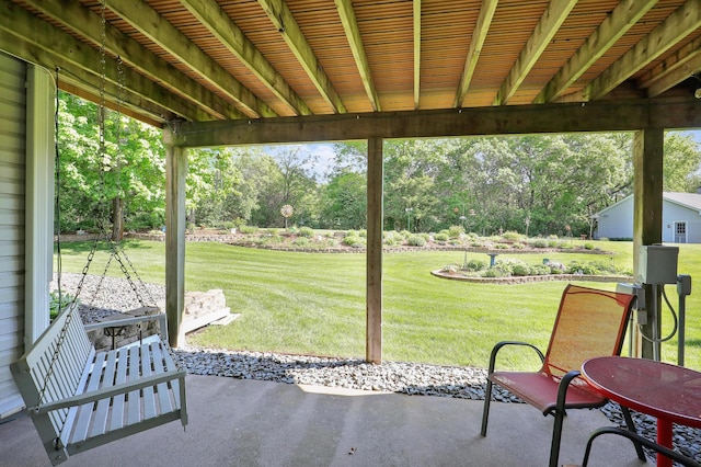 2301 170th Ln NW, Andover, MN 55304 - view of patio featuring view of wooded area